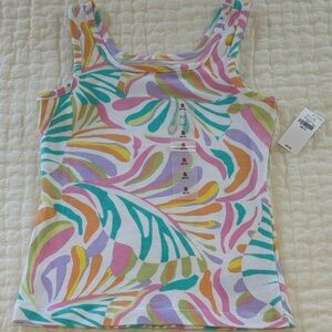 Girls Colorful Patterned Tank Top